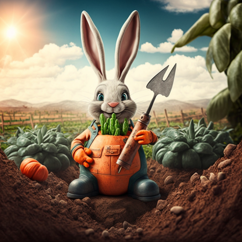 Growing Carrots like Bugs Bunny