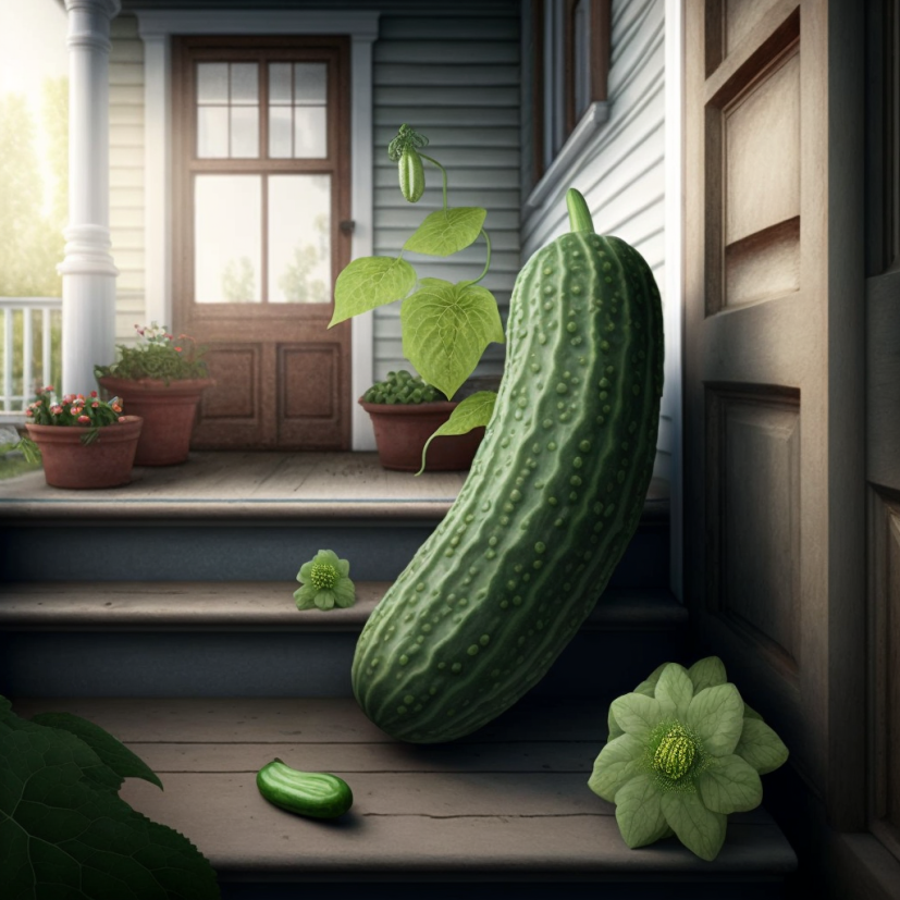 growing huge cucumbers